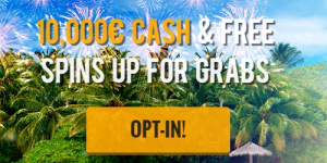 € 10,000 in bonuses and free spins at Casino Cruise!